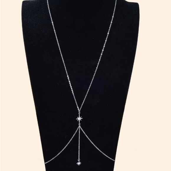 Rhinestone Decor Body Chain - Picture 2 of 9